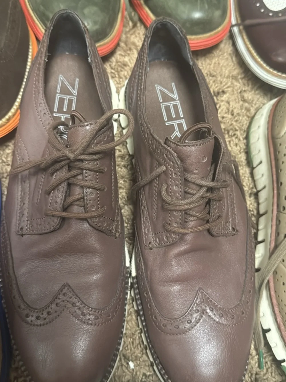 Cole Haan different styles and colors. Wingtip Derby Oxfords